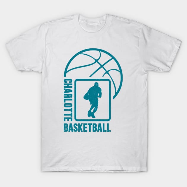 Charlotte Basketball 01 T-Shirt by yasminkul